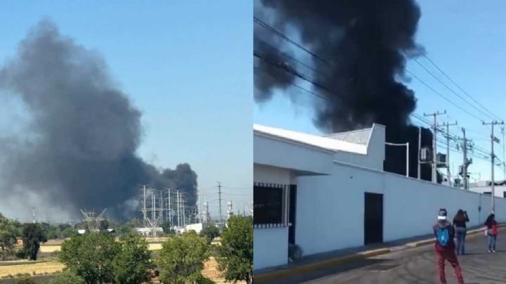 Alarma a población incendio cercano a la Puerta 7 de la Refinería de Salamanca