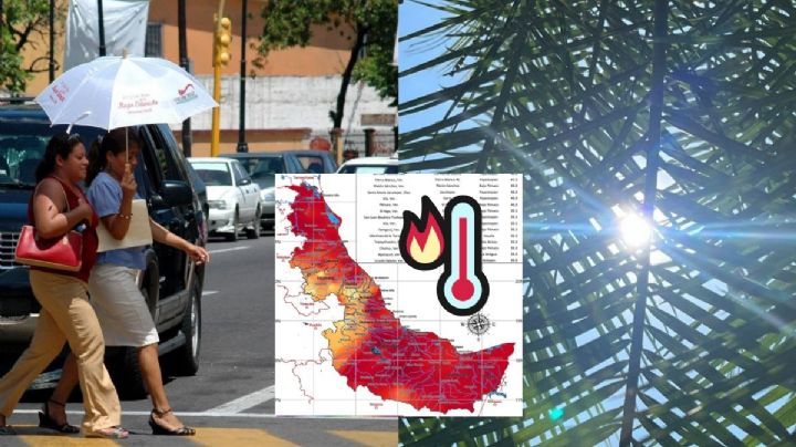 Estos fueron los 4 municipios más calurosos de Veracruz el 25 de abril, con hasta 40°C