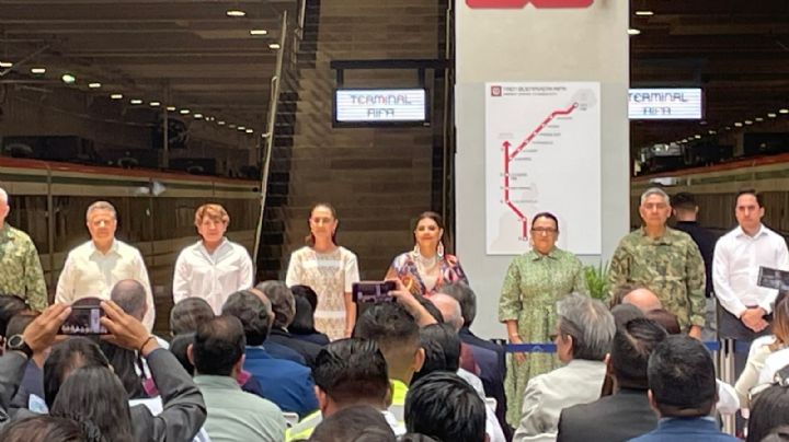 Sheinbaum inaugura el Tren Suburbano Buenavista-AIFA, reconoce "problemas"