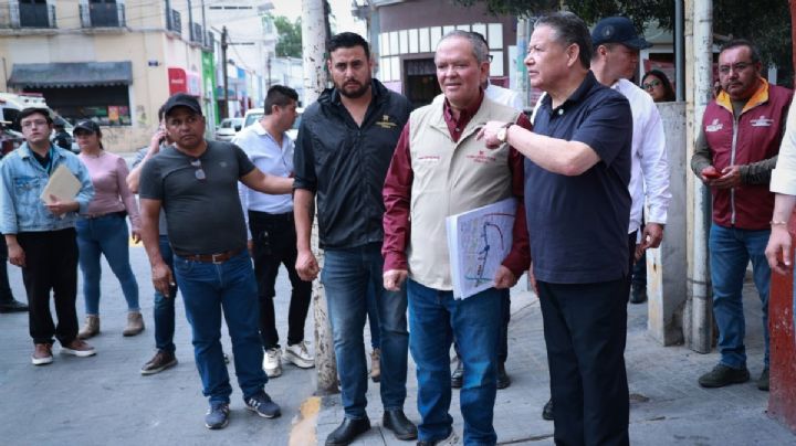 Supervisa Menchaca obras por más de 50 mdp en el Centro Histórico de Pachuca