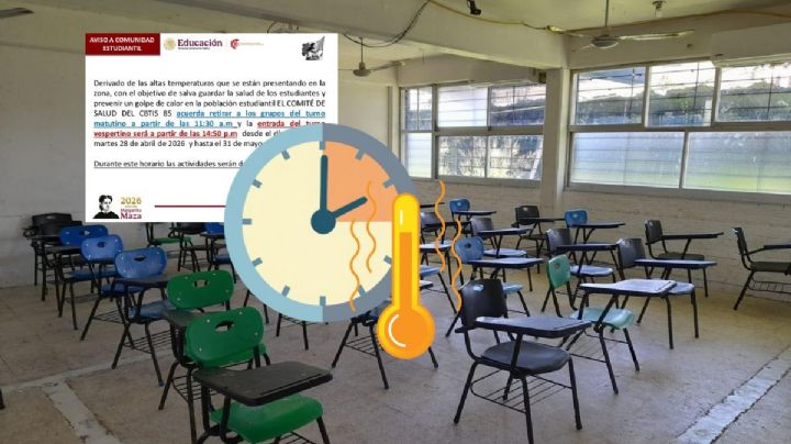 Por ola de calor, CBTIS de Coatzacoalcos ajusta horarios de clases