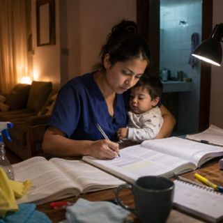 "Arruinó su vida" a los 19: hoy es la enfermera que su hijo admira