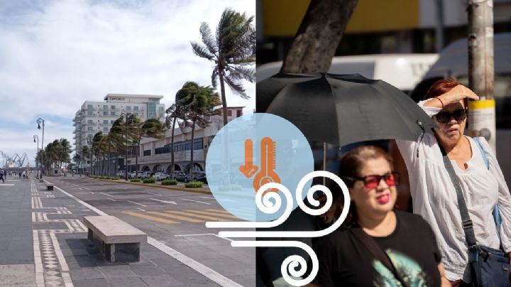 Frente frío y norte de 100 km/h darían tregua a calor en Veracruz a partir de este día