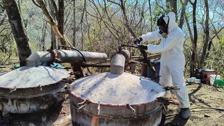 Destruyem laboratorio de metanfetamina en Cosalá; investigan vínculo con "Los Chapitos"