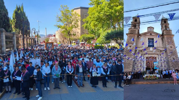 Multitudinaria participación en el Primer Magno Viacrucis de Tulancingo