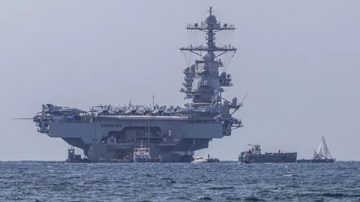 Irán presume “derrota vergonzosa” de EU tras repliegue del USS Gerald R. Ford
