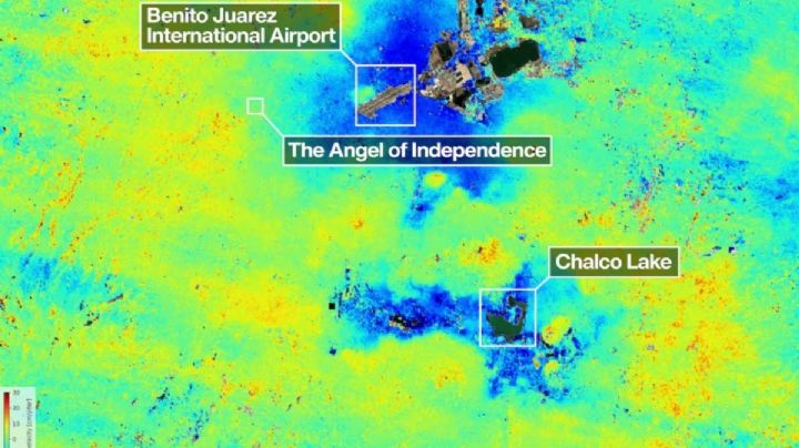 CDMX se hunde cada vez más: satélite de la NASA detecta zonas con más de 2 cm de descenso al mes
