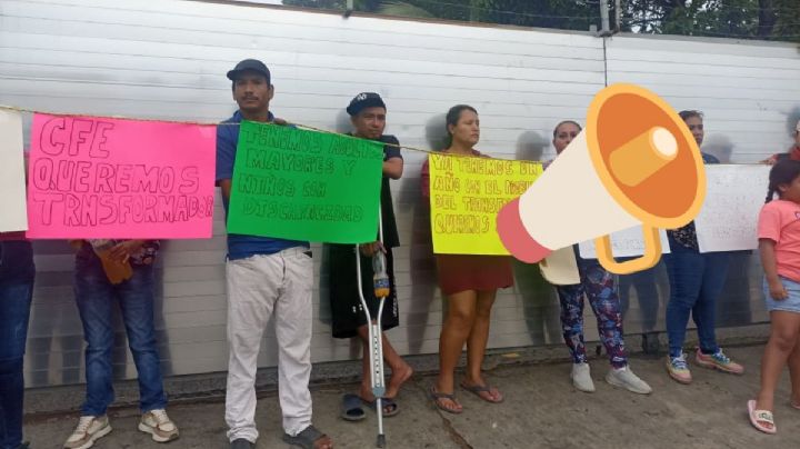 Apagones en Veracruz: vecinos de la colonia Reserva protestan tras una semana sin luz