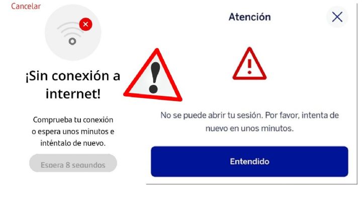 BBVA y Santander registran fallas: usuarios reportan caída de apps en plena quincena