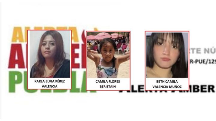 Camila, Karla y Beth: activan Alerta Amber por 3 menores desaparecidas en Puebla