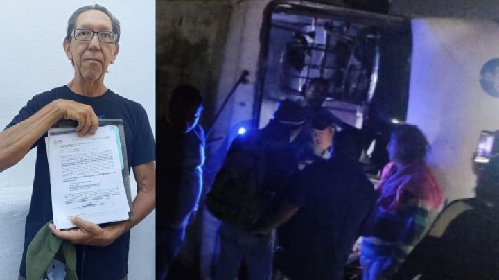 Salvador, de 58 años, exige compensación por lesiones tras volcadura de camión en Veracruz