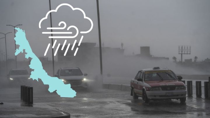 A esta hora iniciaría lluvia y Norte en Veracruz este domingo 5 de abril por frente frío