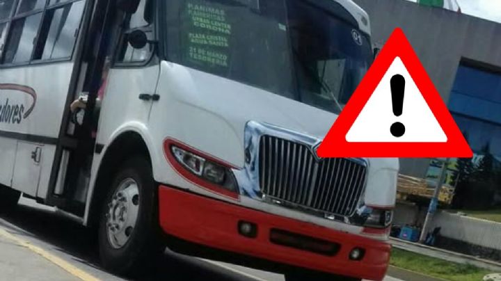 Vuelca autobús Miradores en Lázaro Cárdenas de Xalapa; chofer herido