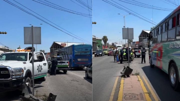 Patrulla choca en Tizayuca tras ir en sentido contrario; hay dos lesionados