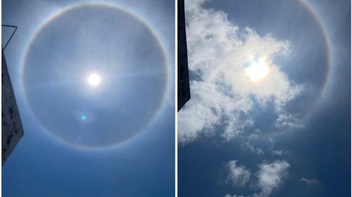 Por esta razón se formó un halo solar en Veracruz hoy 6 de abril; esto significa