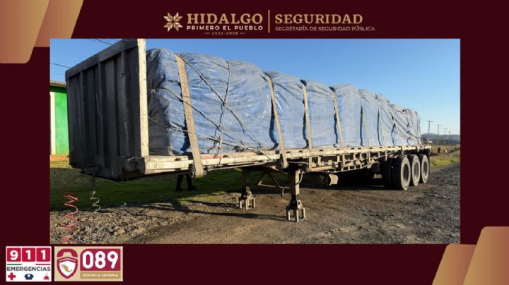 Recuperan 67 mil litros de diésel y 37 toneladas de cemento en Hidalgo