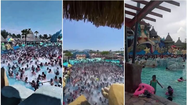 Nadando en “caldo humano”: así estaba este balneario de Hidalgo en vacaciones | VIDEO