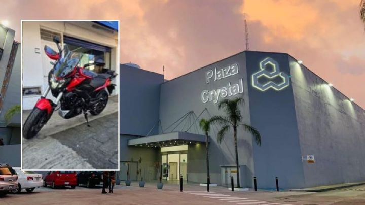 Roban moto en estacionamiento de Plaza Crystal de Xalapa; esto sabemos