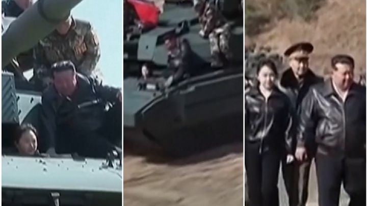 Hija de Kim Jong-un aparece en tanque y reabre debate sucesorio