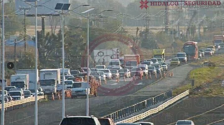 Caos en la México-Pachuca por obras; el resto de la ciudad, despejado