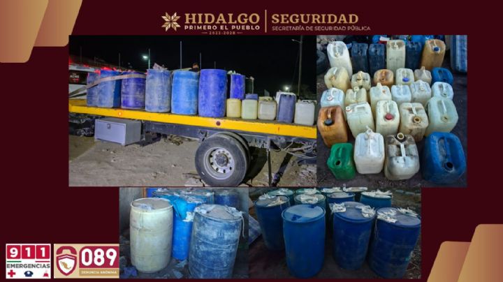 Desarticulan bodega en Tepeapulco con 2 mil litros de hidrocarburo