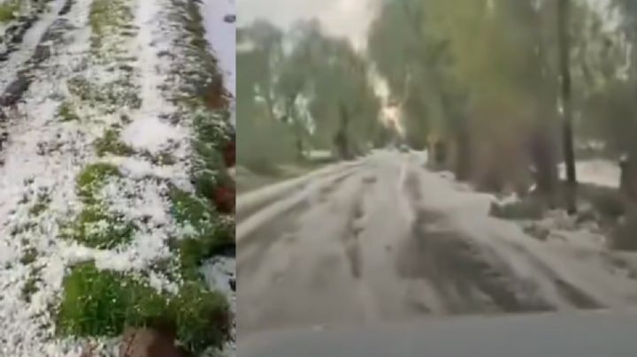 Granizo azota Mixquiahuala y amenaza miles de hectáreas de riego