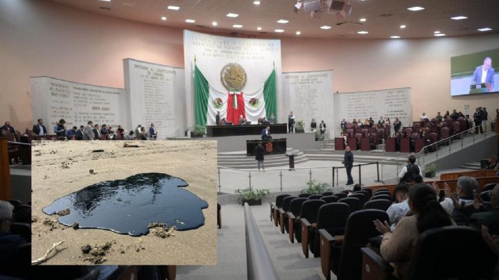 Morena abandona Congreso de Veracruz por segunda vez y bloquea discusión por derrame de petróleo