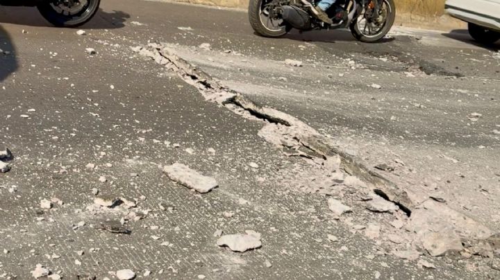 Explota concreto en Circuito Interior; falla fue reportada días antes