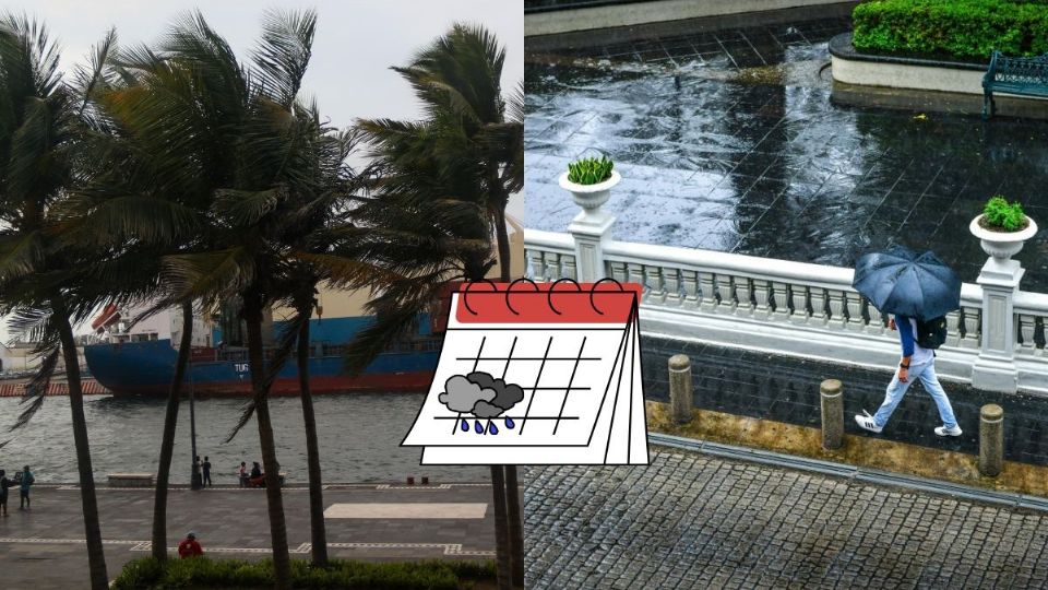 Aviso Especial en Veracruz por frente frío 50 y norte de hasta 65 km/h para el el 11 y 12 de mayo