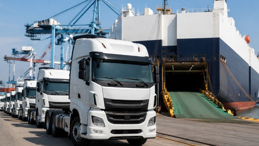 Exportaciones de vehículos pesados crecen 12% en abril de 2026 pese a caída en producción