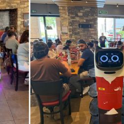 La robot mesera "Rita" muestra eficiencia en Chili's de Altacia en León