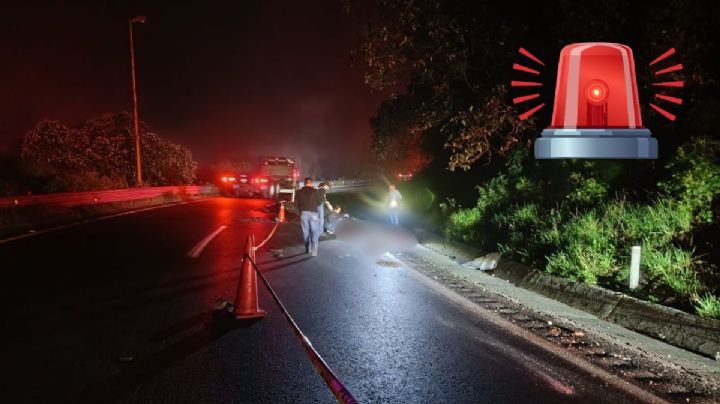Atropellan a hombre en la autopista Orizaba - Puebla; no ha sido identificado