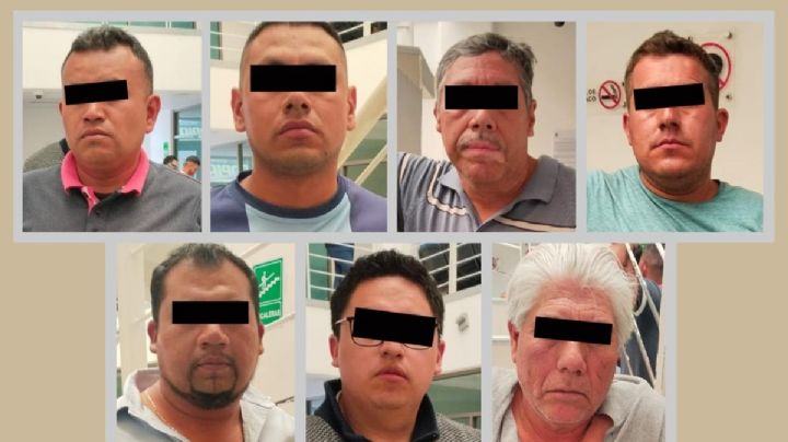 Detienen a policía de CDMX y seis hombres por robo de aluminio en Edomex