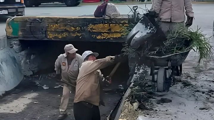 Mineral de la Reforma retiró 35 toneladas de basura de drenes pluviales