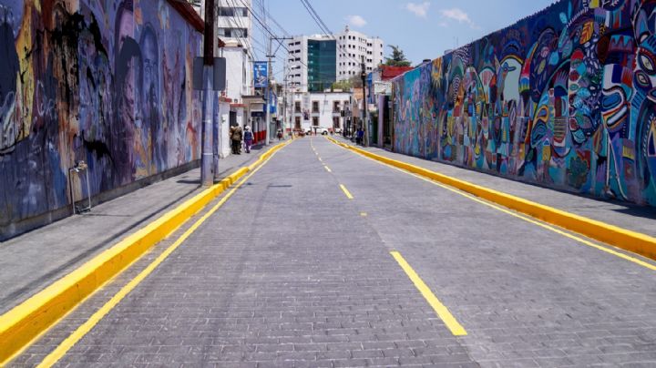 Tras semanas de obras, reabren calle en el centro de Pachuca, así quedó