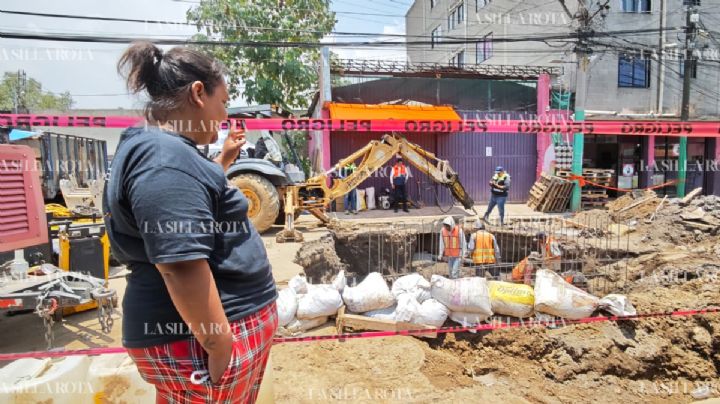 Megafuga en Iztapalapa deja a vecinos sin agua y sin ayuda