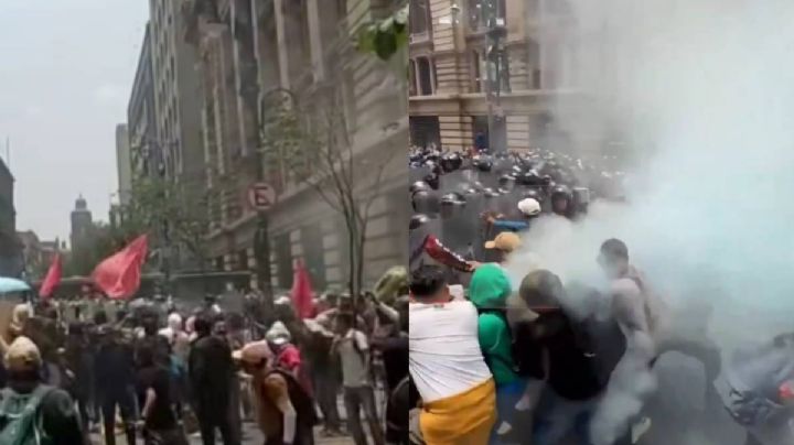 Impiden a la CNTE tomar el Zócalo; repliegan a maestros a 5 de mayo