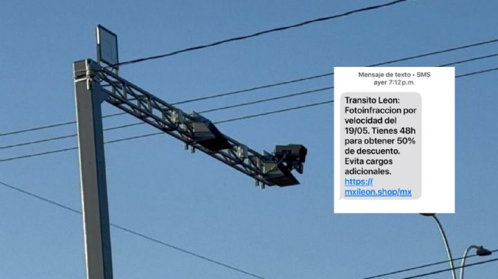 Llegan miles de mensajes falsos de foto multas en León; es una estafa, no lo abras