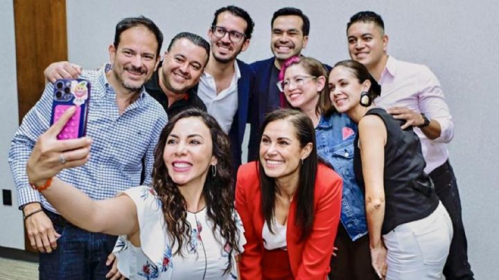 Máynez se reúne en privado con Alejandra Gutiérrez y miembros de MC en León