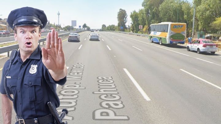Policías municipales en la México-Pachuca tratan de extorsionar a chofer de autobús | VIDEO