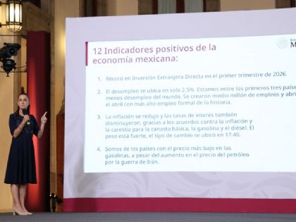 Las 12 "buenas noticias" económicas que destacó Sheinbaum en su mañanera