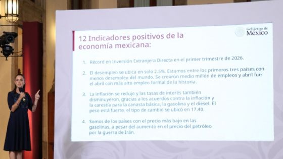 Las 12 "buenas noticias" económicas que destacó Sheinbaum en su mañanera