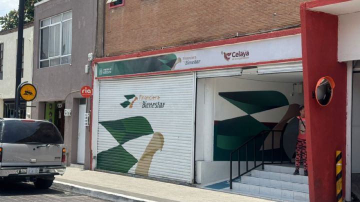 Se van a casa y dejan abierta Financiera del Bienestar en pleno centro de Celaya