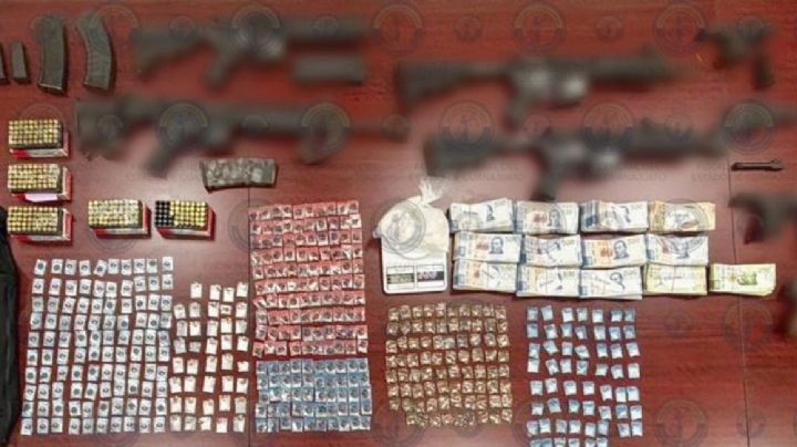 Fajos de billetes, los sicarios del CJNG atrapados en Comanjilla tenían las bolsas llenas