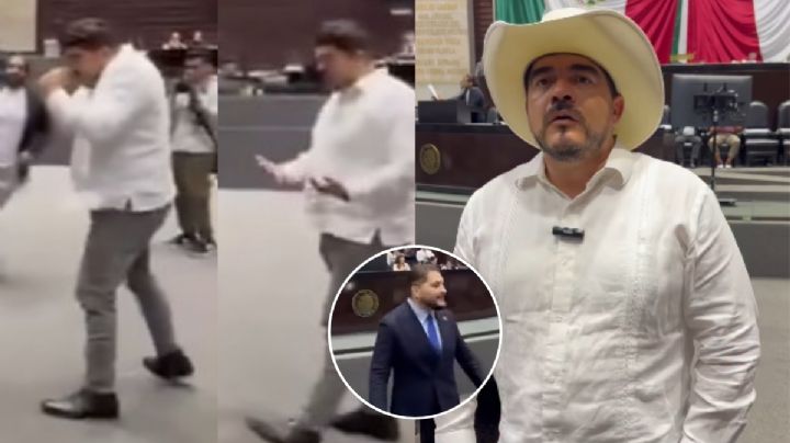 Zenyazen Escobar reta a golpes en la Cámara de Diputados a Carlos Mancilla