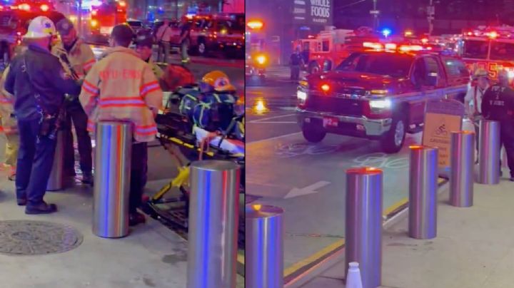 Incendio en tren de mantenimiento deja cinco heridos y colapsa el tráfico ferroviario en Nueva York