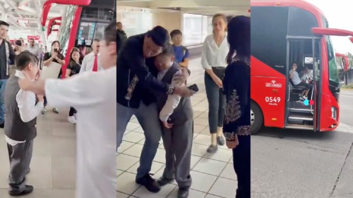 "Chofercito” José Julián cumple su sueño de recorrer la central de ADO en Xalapa