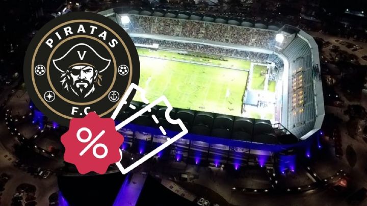 Así quedan los boletos con descuento para partido debut de Piratas de Veracruz