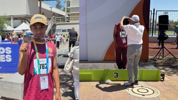 Omar, estudiante de Acultzingo, gana tercer lugar en competencia nacional de tetratlón