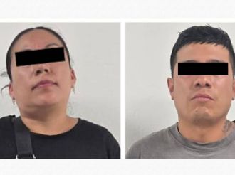 Detienen a Karen Adriana "N" y Brandon "N", ligados a extorsión en Azcapotzalco